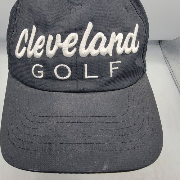 Cleveland Golf Black Adjustable Baseball Hat Cap Outdoors Lightweight Breathable - Picture 10 of 10